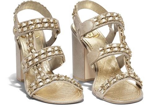 chanel gladiator sandals replica|white and gold chanel sandals.